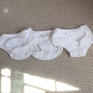 Baby over diaper white. 3 pack